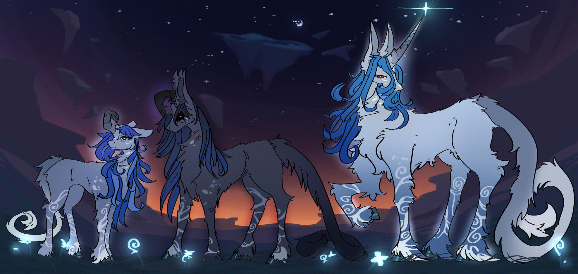 stars in the hollow moon
